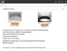 Tablet Screenshot of lampenschirmfertigung.de